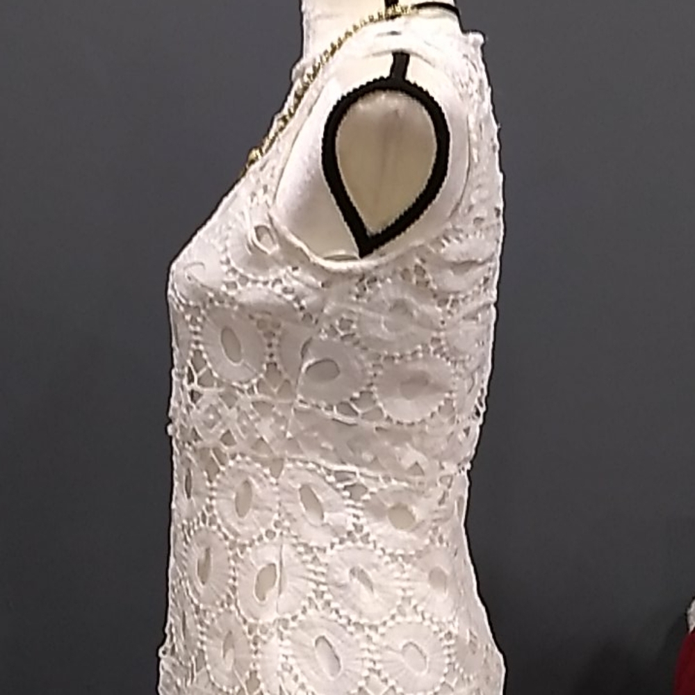 Taylor white lace dress size 2 - Picture 4 of 12